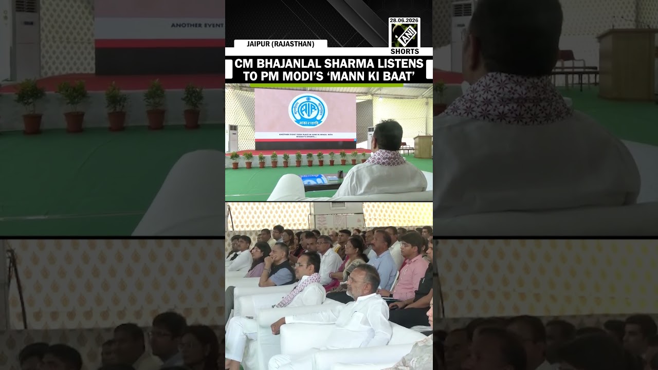 CM Bhajanlal Sharma listens to the 135nd episode of PM Modi's Mann Ki Baat