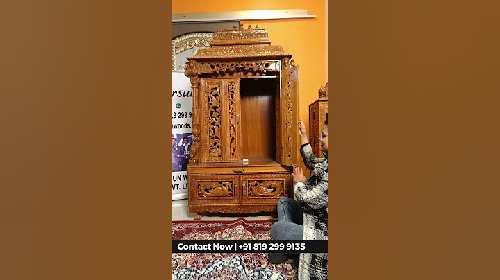 Wooden Temple | Pooja Mandir | Home Temple with Door | Handcrafted Temple | DIY