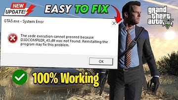 How to Fix D3DCompiler_43.dll Missing Error in GTA 5