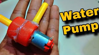 How To Make Mini Water Pump At Home With DC Moter Science Project #schoolproject