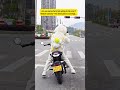 Watch How This Tiny Rider Stops at the Light 😂 #girlrider #minimotorcycle