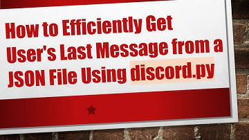 How to Efficiently Get User