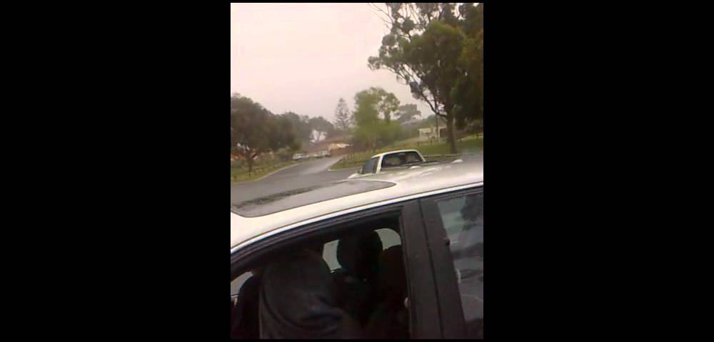 vr ute 3.8 ltr manual on brake in rain