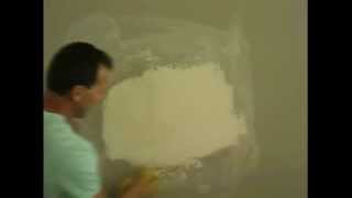 How to fix hole in Drywall 4 (Spraying Texture)