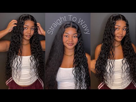 2 in 1 Straight To Wavy Wig ✨ | ASHIMARY HAIR