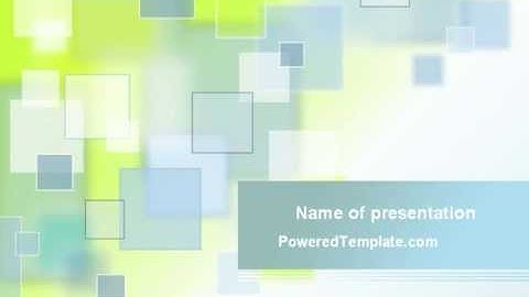 Theme with Squares PowerPoint Template by PoweredTemplate.com