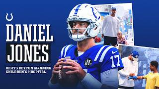 Daniel Jones Visits Children at the Peyton Manning Children's Hospital