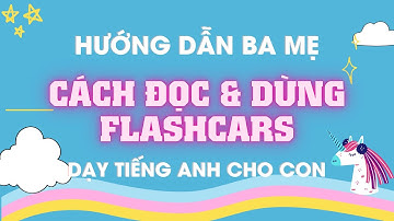 Hướng Dẫn Ba Mẹ Dùng Flashcards 3 Chi Tiết & Cách Đọc