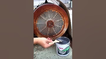 Protecting rusty metal parts with paint