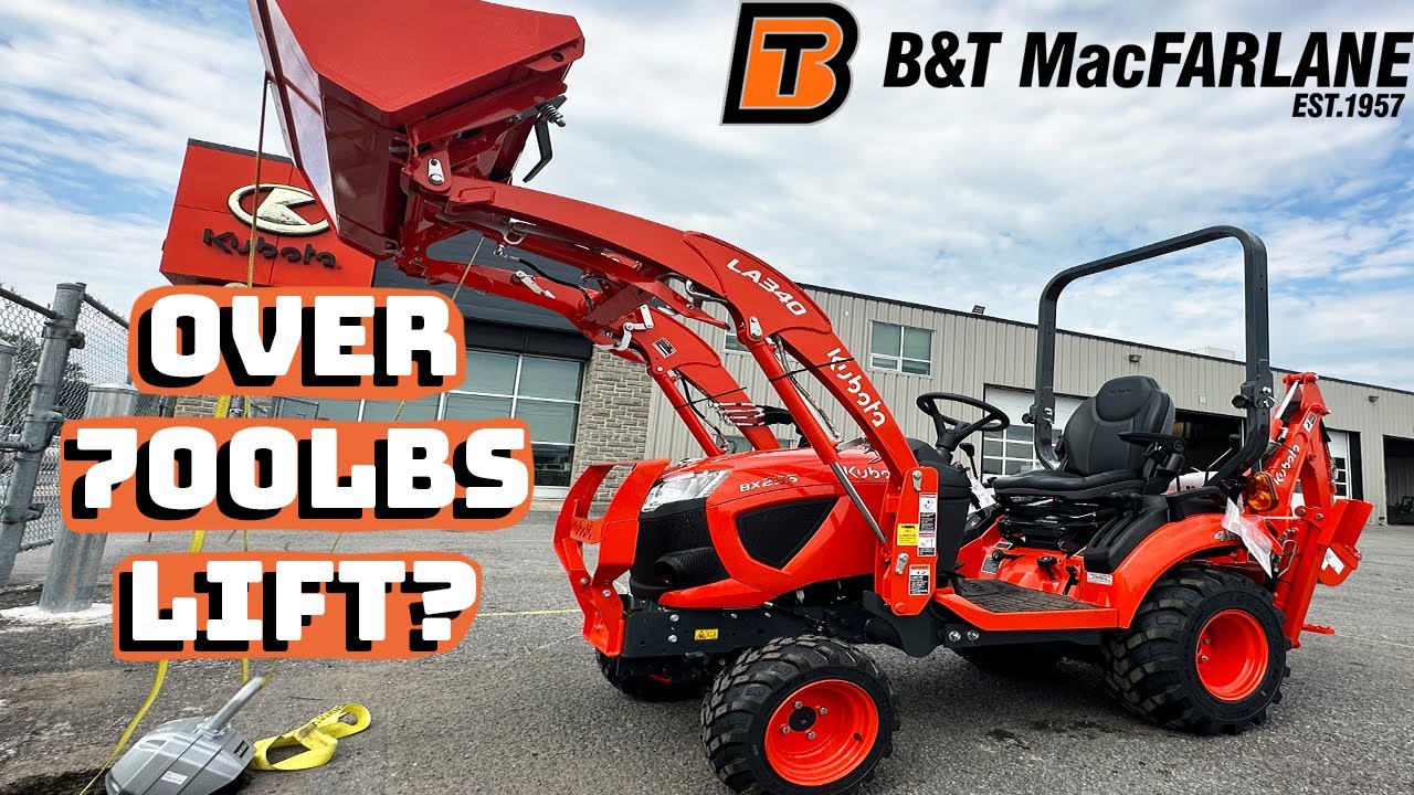 The *REAL* Kubota BX Lift Capacity Tested YouTube