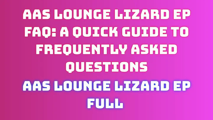 Step-by-Step Guide: Installing aas lounge lizard ep 2024 with Ease