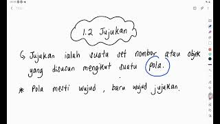 Bab 1 Matematik Tingkatan 2 (part 3)- 1.2 Jujukan
