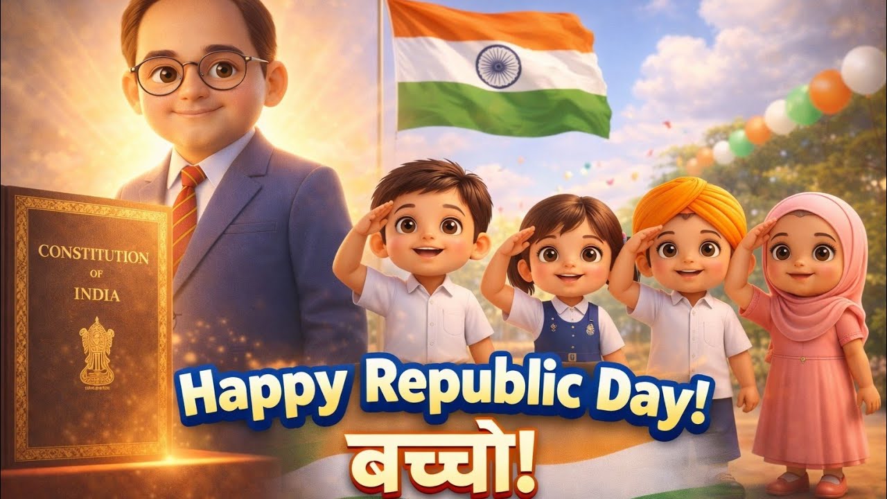 Dr. B. R. Ambedkar Republic Day Story 🇮🇳 | Kids Moral Story | Chote Angel Stories