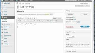IPT286 - Create Wireframe for Wordpress Site