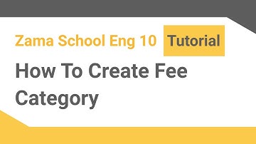 How to create fee category |School ‎Management Software| |ENG Version|‎