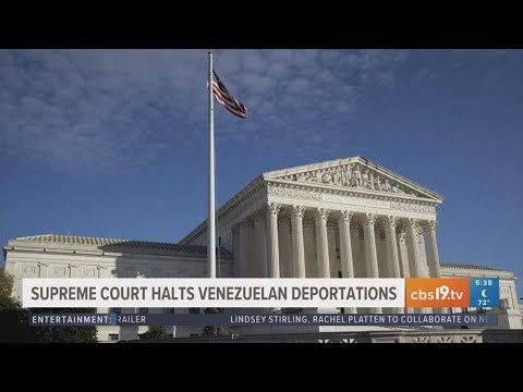 Supreme Court halts Venezuelan deportations - YouTube