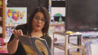 WFAA's Rebecca Lopez, First Lady Laura Bush read to Dallas students for Read Across America Day