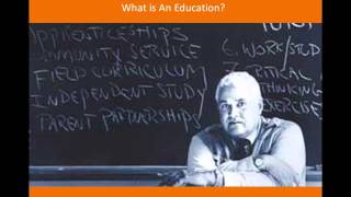 'What is an Education?' - ELITE CURRICULUM - John Taylor Gatto