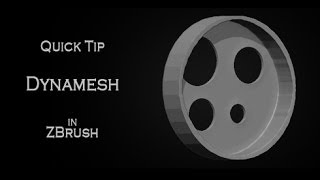 Quick tip tutorial: Dynamesh subtraction issue/solution in Pixologic ZBrush 4R6