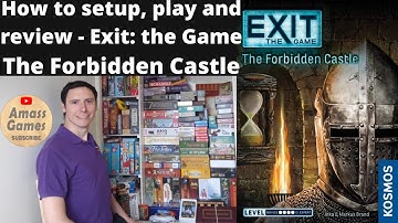 Exit: the Game - The Forbidden Castle. How to setup, play and review * AmassGames * escape room box