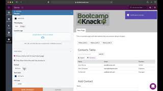 Live App Design for Knack database software screenshot 2