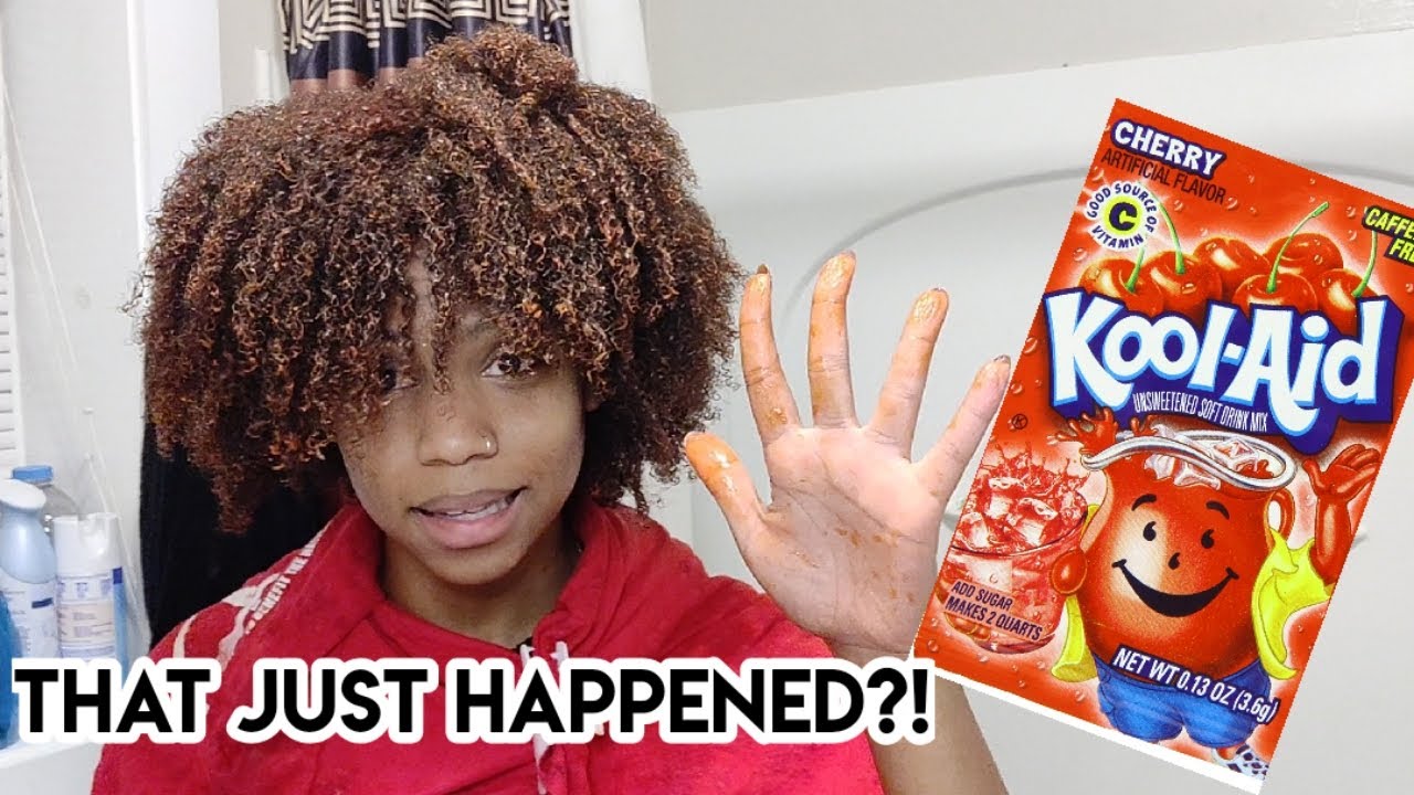 DYEING MY NATURAL HAIR WITH...KOOL-AID?! | Breezy's Puffs - thptnganamst.edu.vn