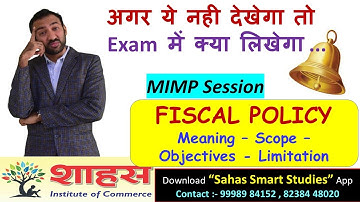 Fiscal Policy Super Revision Session || MIMP For Exam in Just 25 Minutes #msub #msuexam #msubcom
