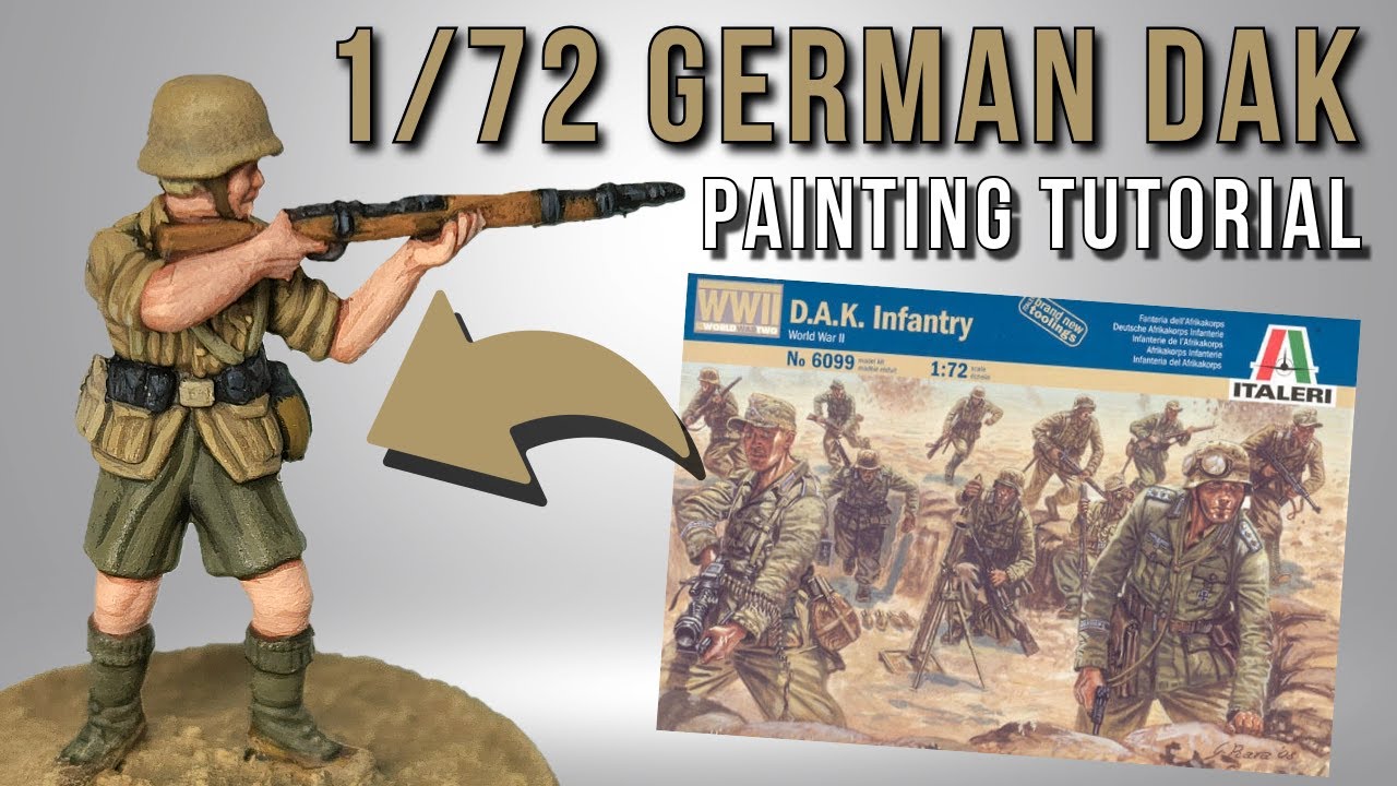 Figurines Soldats 1/72 WW2 Afrika Korps Allemand - Marque Airfix (Atlantic/Esci) - Occasion, 23 Pièces