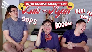 LUIS vs RYAN: WHO KNOWS ME BETTER + HEART-TO-HEART TALK | Vilma Santos - Recto