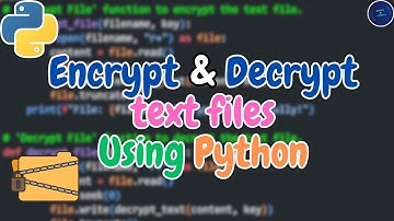 Encrypt and Decrypt a Text File in Python 👨‍💻🐍 || Born2Code