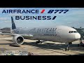  washington to paris  business class  air france boeing 777  full flight report skyteam livery