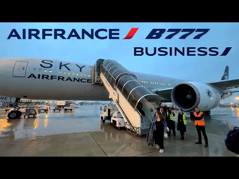🇺🇸 Washington - Paris 🇫🇷 Air France Boeing 777 BUSINESS Class [FULL FLIGHT REPORT] Skyteam livery