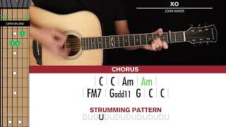 XO Guitar Cover John Mayer 🎸|Tabs + Chords| Resimi