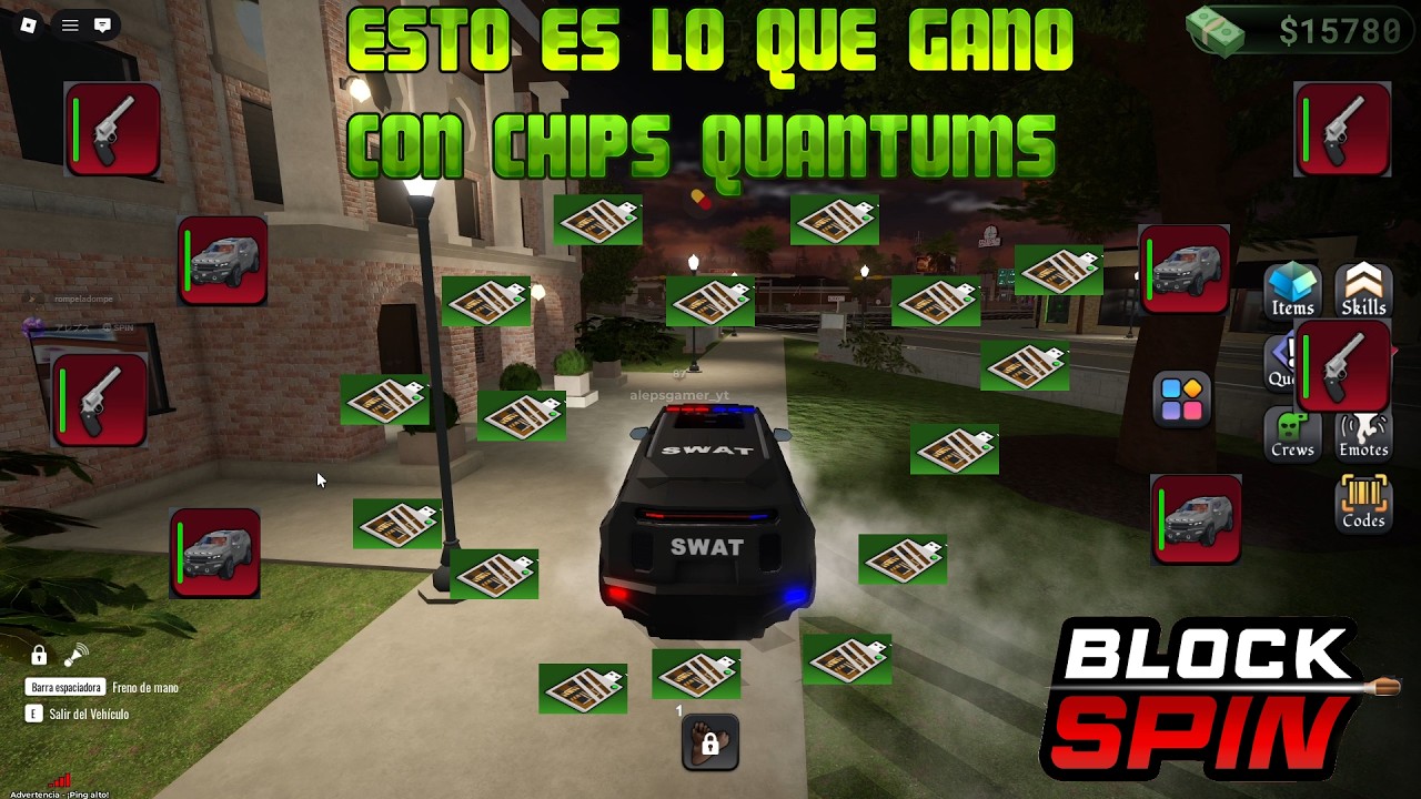 🔥BLOCK SPIN🔥🤑ESTO ES LO QUE GANO FARMEANDO CHIPS QUANTUMS💰💰