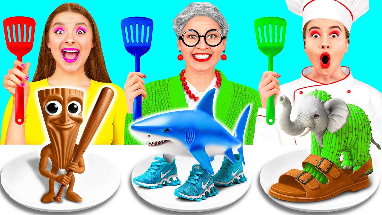 Кулинарный Челлендж: Я против Бабушки | Сумасшедшие Кулинарные Идеи от GoFun Challenge