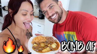 CARNE CON PAPAS FOOD VLOG!!