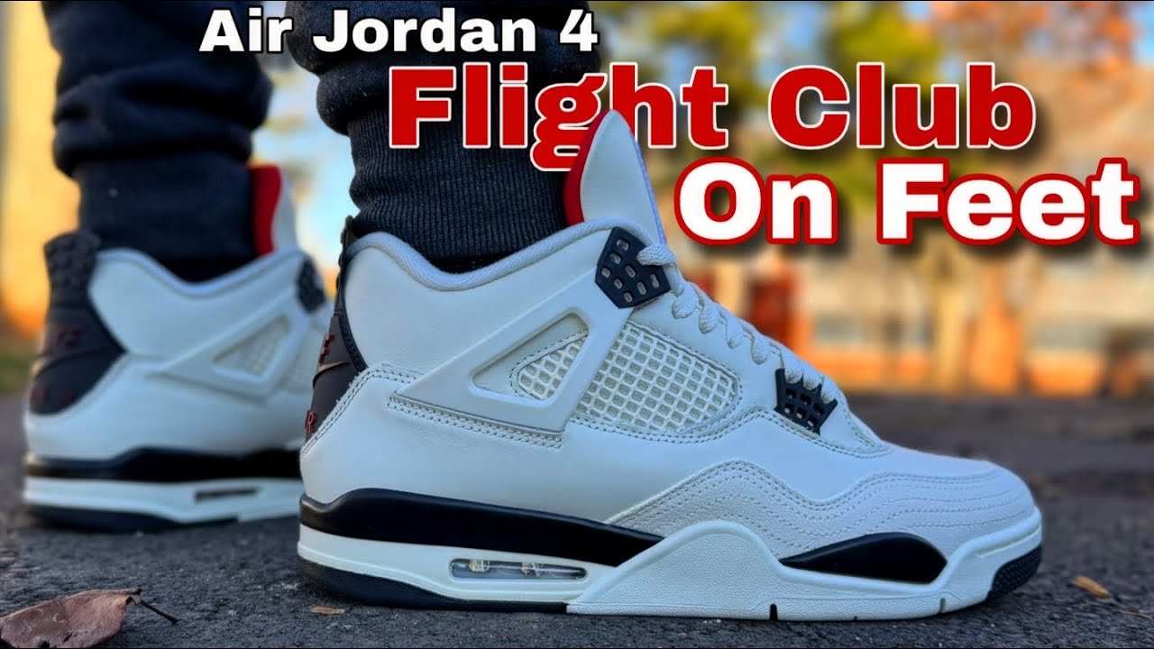 Jordan 4 Flight Club (2026) On Feet “First Look” - YouTube