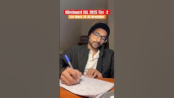 Oliveboard Live mock Tier -2 (29-30 November)❓ SSC CGL 2025 ✅🚀 #OneFightMore💯