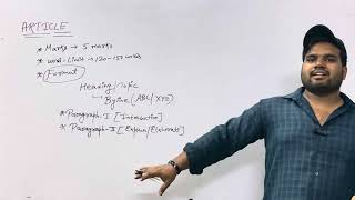 Article Writing || Format of writing an article || AKSHVAAT || #rakshitsir