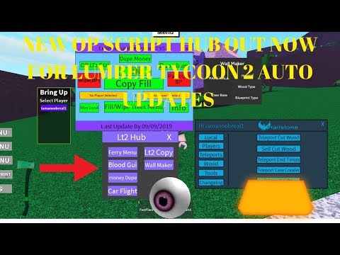 New Op Script Hub Out Now For Lumber Tycoon 2 With Auto Update And More New Roblox Script Hub Youtube - relase lumber tycoon 2 script gui roblox 365 loops
