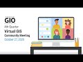 2020 GIS 4th Quarter Virtual Meeting