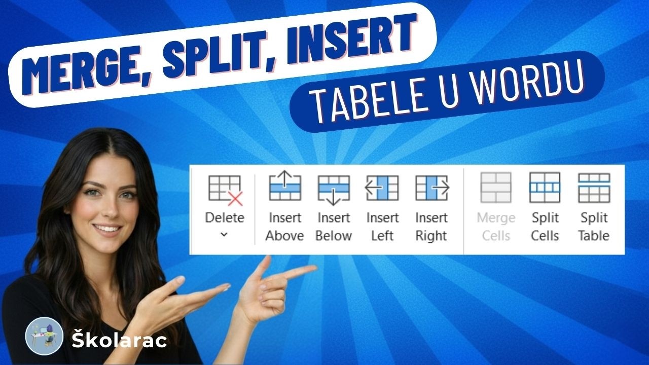 Word Tabele – Kako da Dodaš, Obrišeš i Spojiš Ćelije Bez Greške | 2. deo