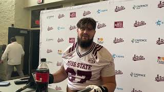 Mississippi State center Ethan Miner
