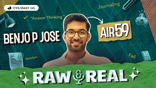 Raw & Real S2E5, | BENJO P JOSE, AIR 59 | 