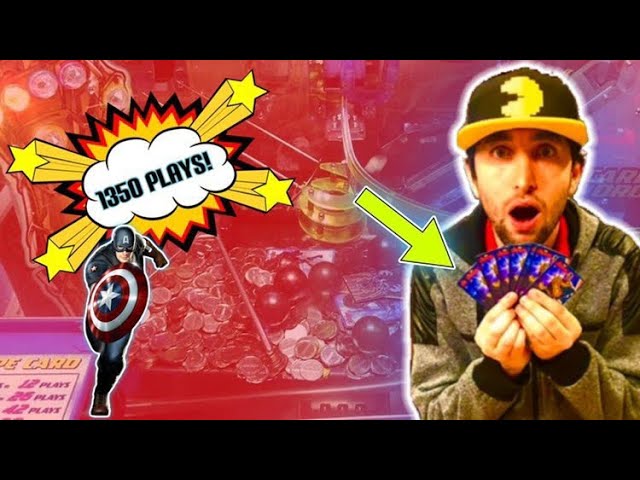 1350 Plays and 8 RARE Thanos Cards IN A ROW on the Avengers Coin Pusher!  The GREATEST AVENGERS WINS! - YouTube