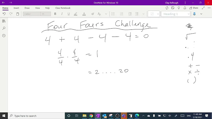 The Four Fours Challenge Part 1