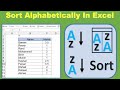 How to Sort Alphabetically in Excel