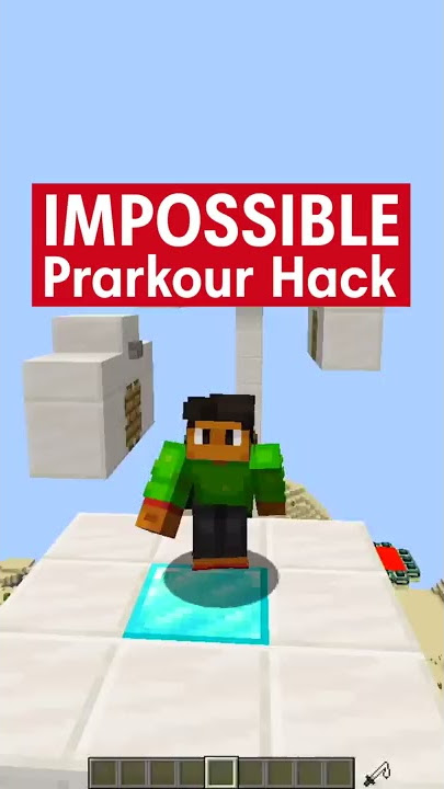 Minecraft: IMPOSSIBLE Parkour Trick 🤐