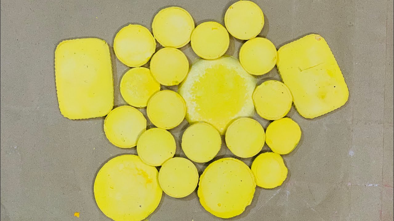 Crunchy Yellow Reforms 💛 || Chalk Crushing ASMR Video 