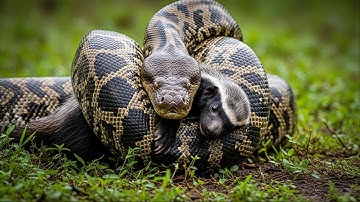 Heroic Rescue Team Saves Big Honey Badger From Dangerous Attack Of Giant Python
